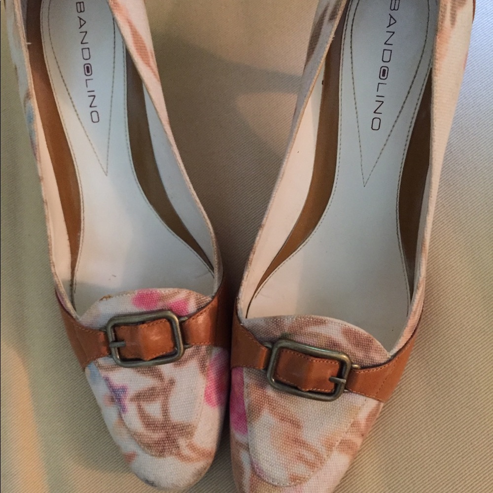 Summer floral shoes